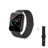 Fashion Stainless Steel Smart Watch Women Men Electronics Sport