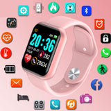 Y68 Waterproof Pink Digital SmartWatch